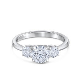 Solitaire Trilogy Ring | 1.55CT Lab Grown Diamond
