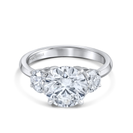 Solitaire Trilogy Ring | 4.05CT Lab Grown Diamond