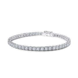 Classic Tennis Bracelet |Lab Grown Diamond | 18k White Gold