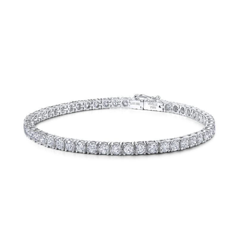 Classic Tennis Bracelet |Lab Grown Diamond | 18k White Gold