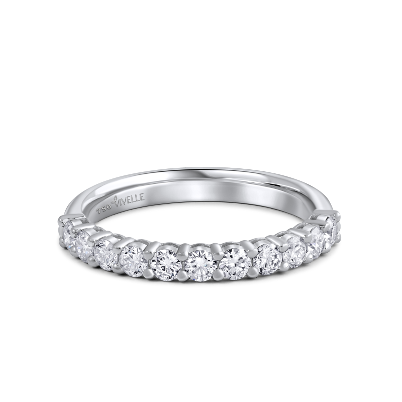 Classic Solitaire Band Ring |Lab Grown Diamonds | 18k White Gold