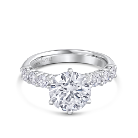 Classic Solitaire Round Ring | Lab-Grown Diamond | 18k White Gold