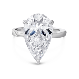Solitaire Drop Ring | 7.38CT Lab Grown Diamond