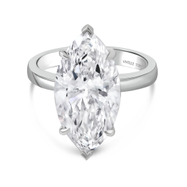 Solitaire Drop Ring | 7.09CT Lab Grown Diamond