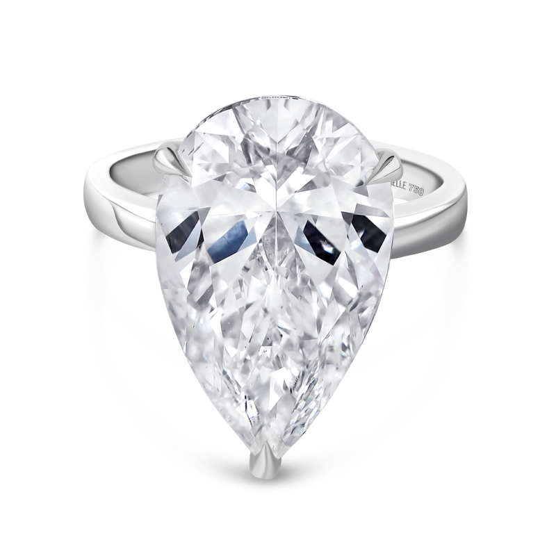 Solitaire Drop Ring | 10.07CT Lab Grown Diamond