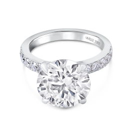 Luxury Solitaire Round Ring | 6.08 CT
