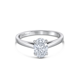 Solitaire Oval Ring | 1CT Lab Grown Diamond