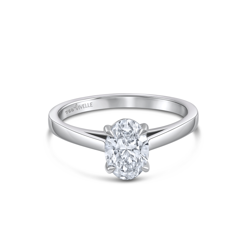 Solitaire Oval Ring | 1CT Lab Grown Diamond